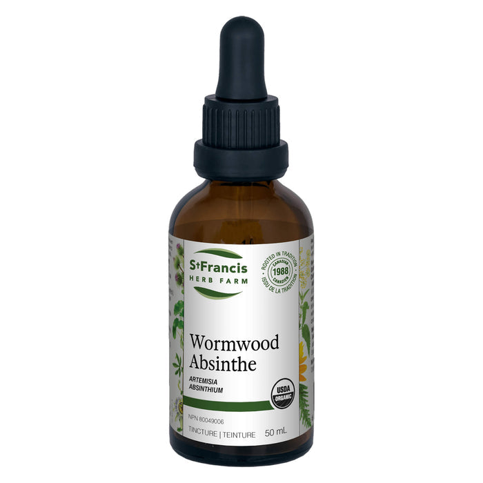 Dropper Bottle of St. Francis Herb Farm Wormwood 50ml