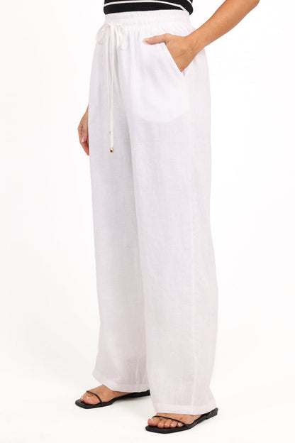 Petal and Pup USA BOTTOMS Wren Pant - White
