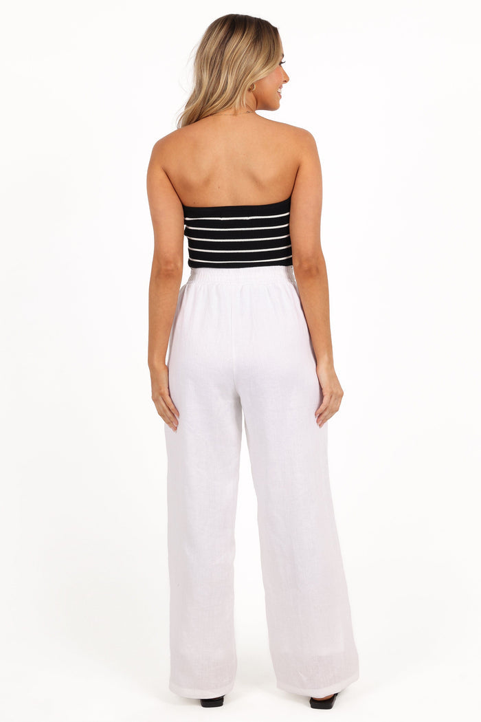 Petal and Pup USA BOTTOMS Wren Pant - White