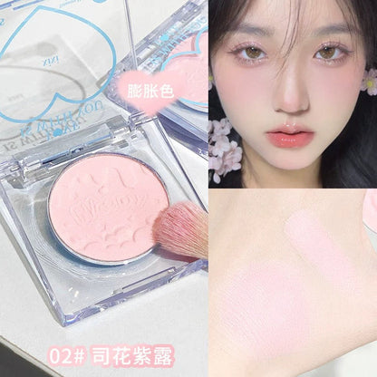 xixi Chacha Peach Heart Single Blush 1.5g - myernk