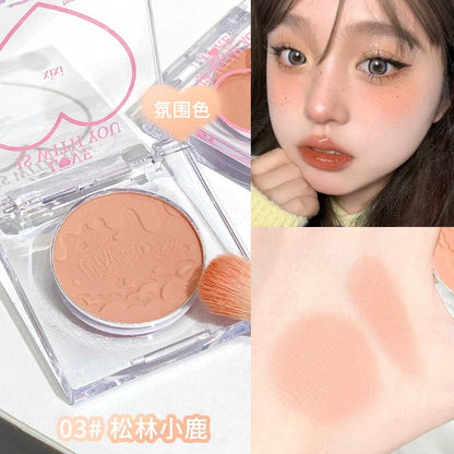 xixi Chacha Peach Heart Single Blush 1.5g - myernk