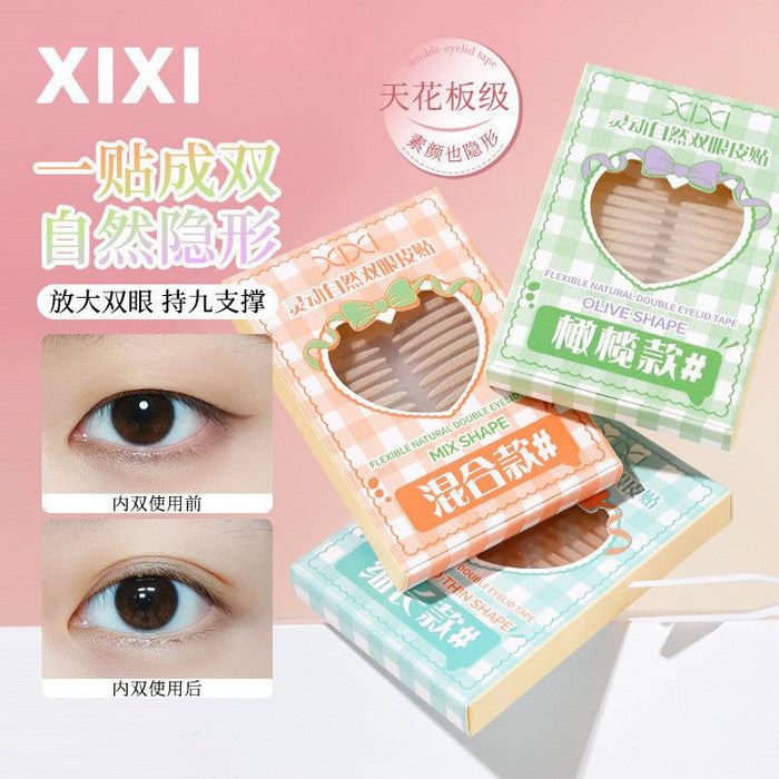 xixi Flexible Natural Double Eyelid Tape شريط لاصق مرن طبيعي مزدوج للجفن - Princess Cosmetics Qatar