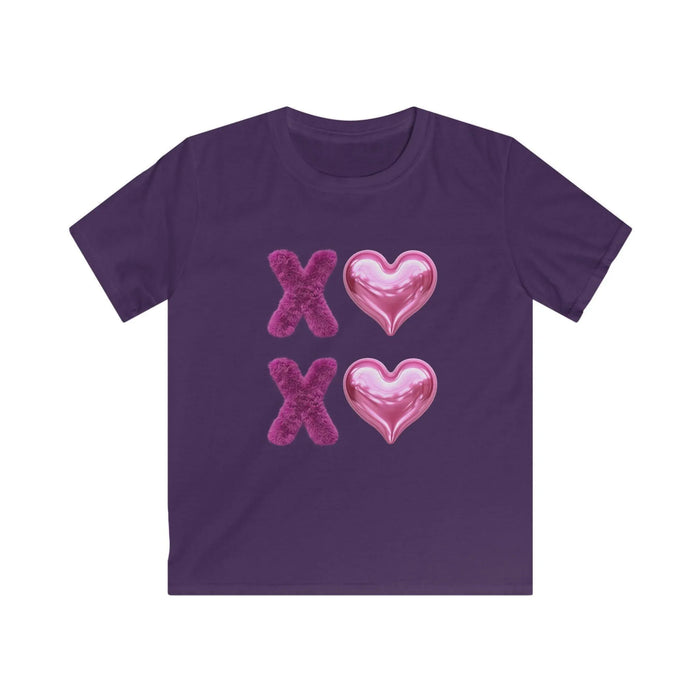 💖 XOXO Hugs & Kisses! 💜 Kids Softstyle Tee ✨ Spread the love with hugs and kisses! - Whippie's