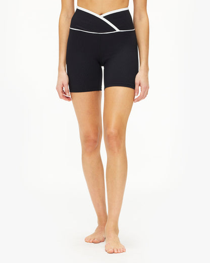 Year of Ours Ribbed Two Tone Veronica Short