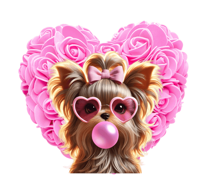 Yorkie Love Unisex Jersey Tee - 💖 Cuteness Overload! 💖 - Whippie's