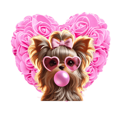 Yorkie Love Unisex Jersey Tee - 💖 Cuteness Overload! 💖 - Whippie's