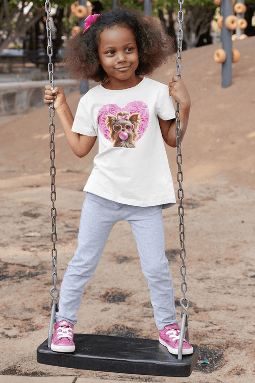 Yorkie Love Youth Tee - 💖 Cuteness Overload! 💖 - Whippie's