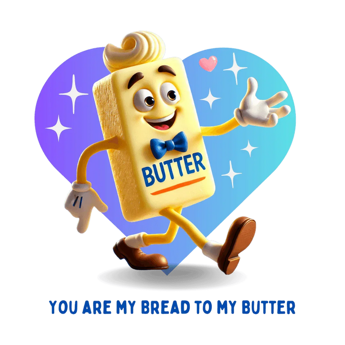 🍞 You're the Bread to My Butter! 🧈 Unisex Jersey Tee ✨ The perfect match! - Personalizable - Whippie's