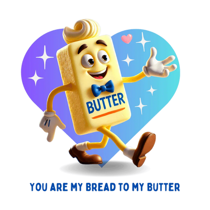🍞 You're the Bread to My Butter! 🧈 Unisex Jersey Tee ✨ The perfect match! - Personalizable - Whippie's