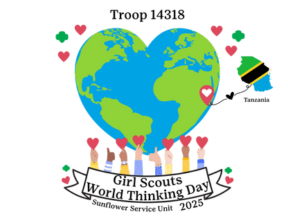 Youth Midweight Tee - Girl Scouts World Thinking Day Shirt - Whippie's