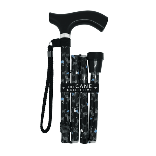 Zebras Crossing Cane (Foldable & Adjustable Height) - Asian Integrated Medical Sdn Bhd (ielder.asia)