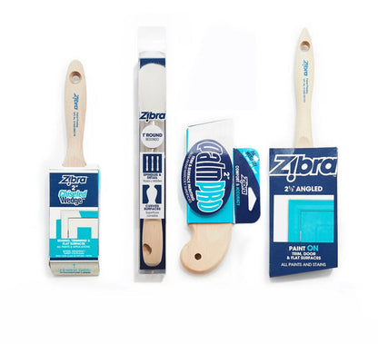 Zibra Furniture Refinishing Set of 4 Brushes